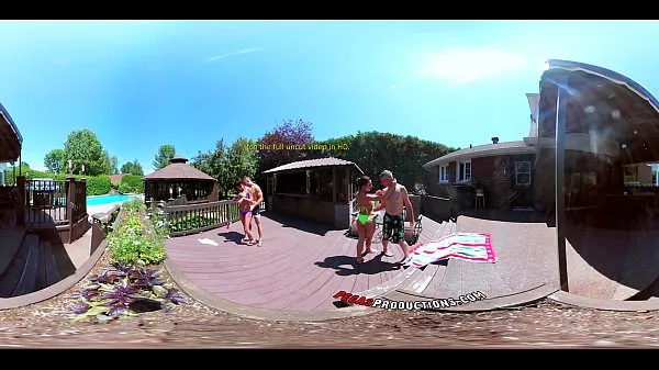 Nuovo Porno a 3 vie - VR Group Orgy by the Pool in Public 360tubo di guida