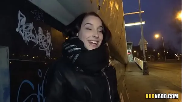 Fresh Czech college girl got fucked in a car # Charlotta Johnson drive Tube