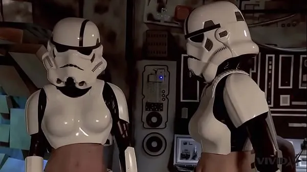 Fresh Vivid Parody - 2 Storm Troopers enjoy some Wookie dick drive Tube