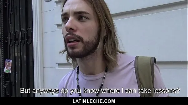 Nuovo LatinLeche - Latino Kurt Cobain Lookalike scopa un cameraman cornea per contantitubo di guida