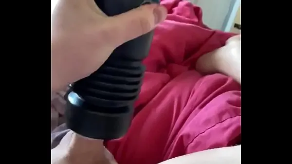 Fresh Wanking with my flashlight had a big cumshot at the end drive Tube