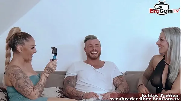 Fresh German port milf at anal threesome ffm with tattoo drive Tube