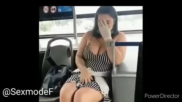 Fresh Busty on bus squirt drive Tube