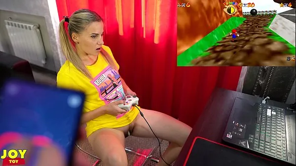 Fresh Letsplay Retro Game With Remote Vibrator in My Pussy - OrgasMario By Letty Black aandrijfbuis