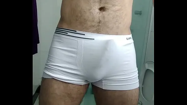 สด Pau Duro dentro da Cueca Branca e Gozada ไดรฟ์ Tube