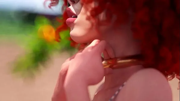 Frisk Futanari - Beautiful Shemale fucks horny girl, 3D Animated drev Tube