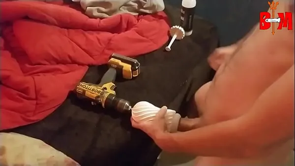 Fresh I attached a Tenga Flex to my work drill. An It actaully made my big white cock cum so hard drive Tube