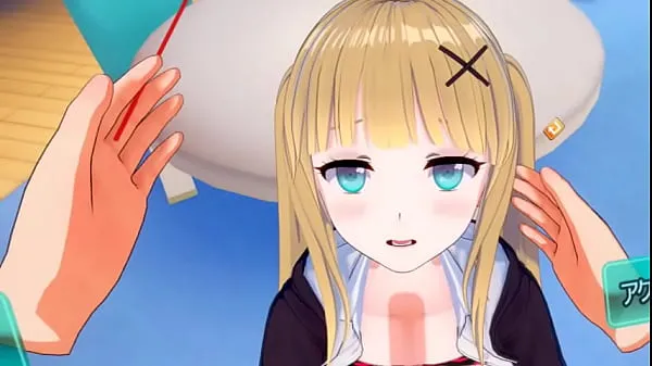 Eroge Koikatsu! VR version] Cute and gentle blonde big breasts gal JK Eleanor (Orichara) is rubbed with her boobs 3DCG anime video Tiub pemacu baharu