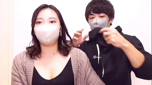 Fresh Blindfold taste test game! Japanese girlfriend tricked by him into huge facial Bukkake drive Tube