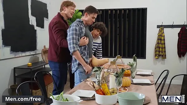 Tubo de unidad La reunión de Friendsgiving con Nate Grimes y sus amigos termina en una fiesta gay salvaje y cruda - Hombres nuevo