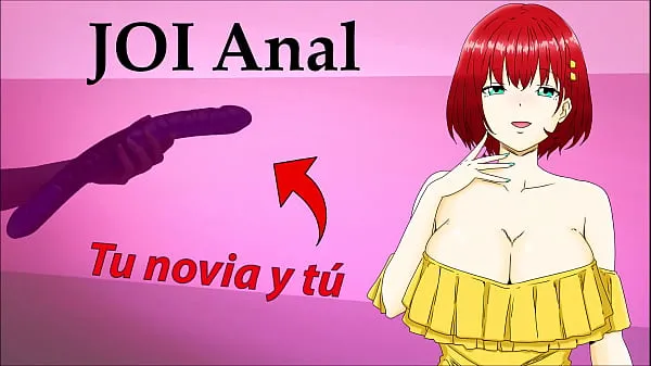 أنبوب محرك JOI Anal hentai: your girlfriend wants to try her double dildo جديد