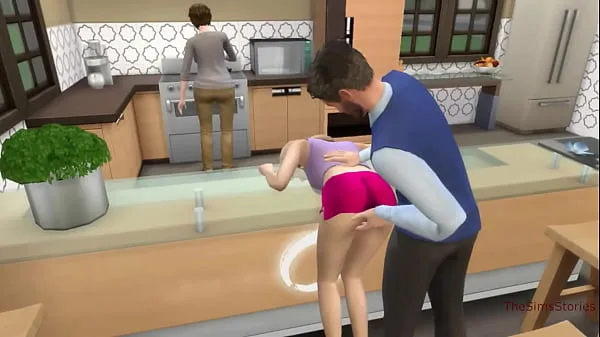 Sims 4, Stepfather seduced and fucked his stepdaughter Tiub pemacu baharu