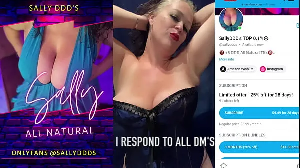 Fresh SallyDDDs Has Huge Real Tits - MILF BIG BOOBS LEAKED drive Tube