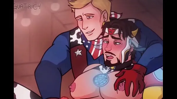 Nouveau tube de lecteur Iron man x Captain america - steve x tony gay traite masturbation vache yaoi hentai